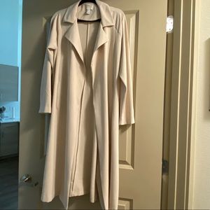 Blush Pink Long Coat from FOREVER 21